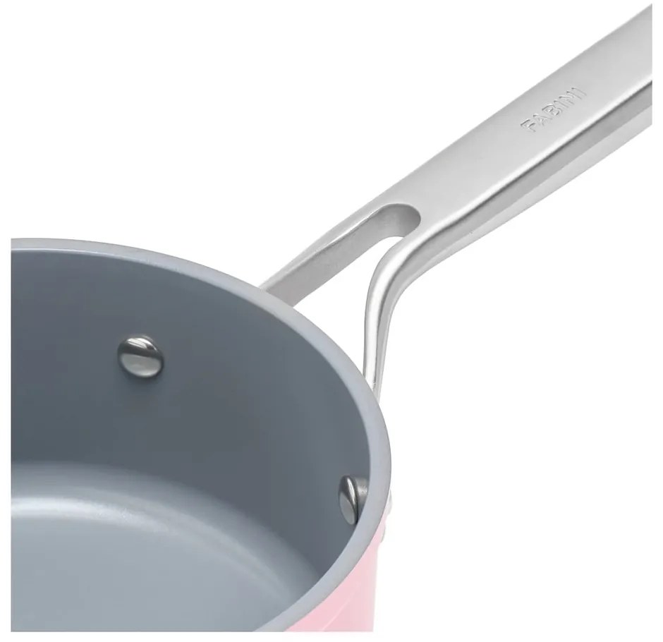 Garnek aluminiowy z pokrywką/z nieprzywierającą powierzchnią odpowiedni na indukcję 1,3 l Meda 3.0 – FABINI