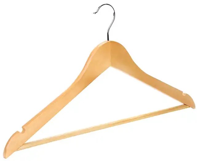 Wieszaki drewniane na ubrania do szafy WOODY zestaw 30 szt