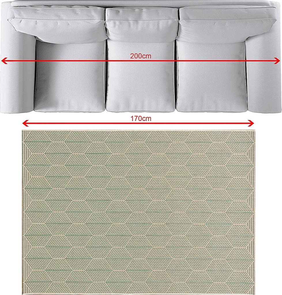 Dywan Cottage beige/spa blue 120x170cm