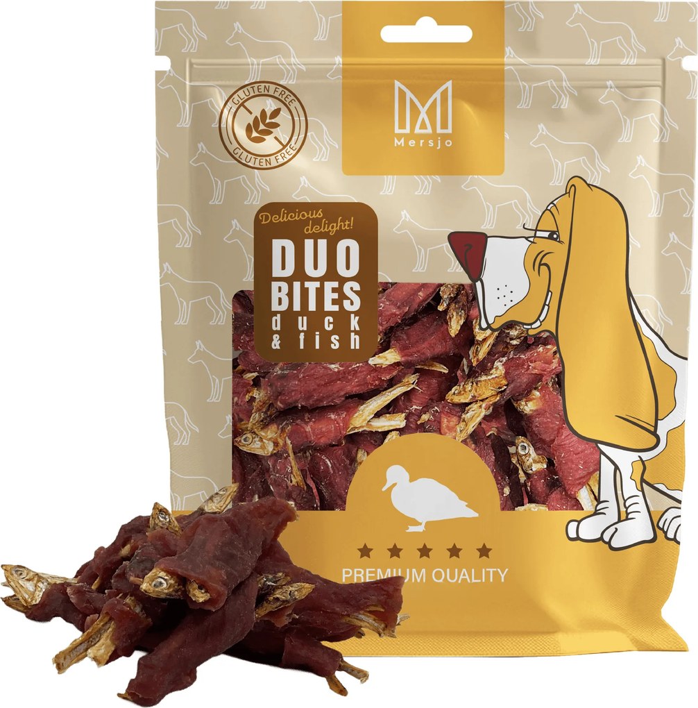Przysmak dla psa Duo Smaków - Kaczka z Rybką Mersjo 300g
