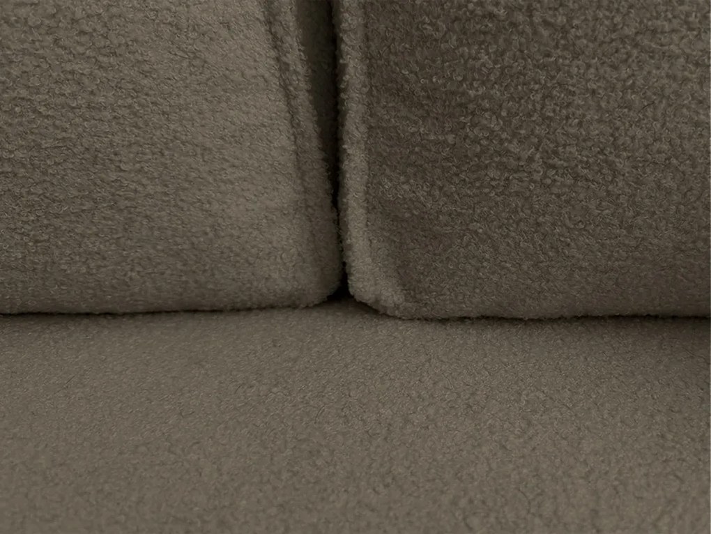 Rozkładana narożna sofa SMART BOUCLE 232x143 cm, szarobrązowa, uniwersalna