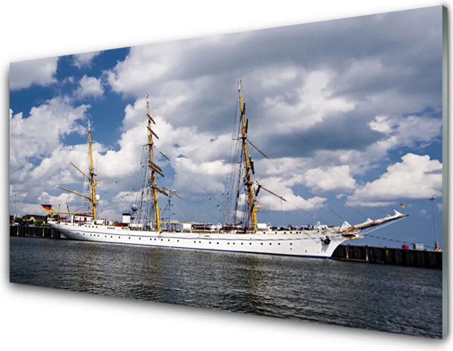 Panel Kuchenny Łódź Na Spokojnej Wodzie