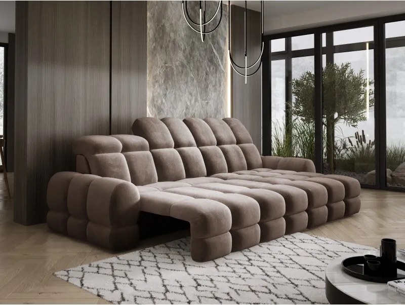 Narożnik TOLLO MINI S Prawostronny Elektryczna regulacja Salvador 03 kolor Brązowy WERSAL