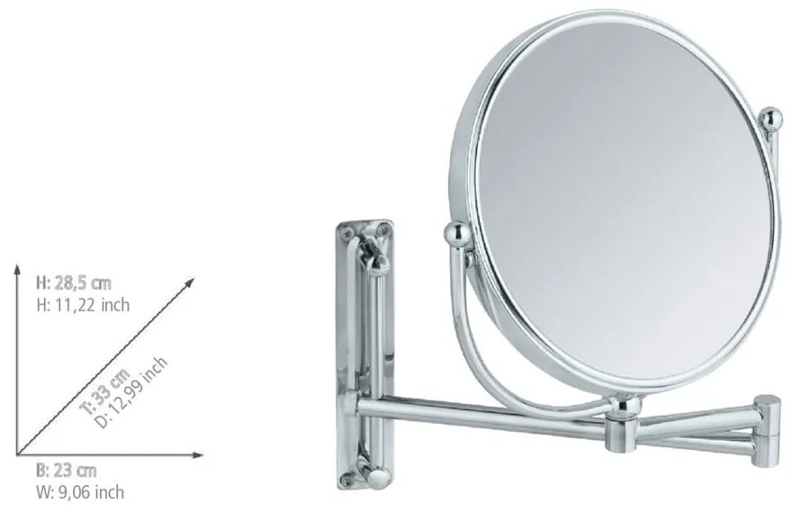 Lustro kosmetyczne ø 19 cm Deluxe – Wenko