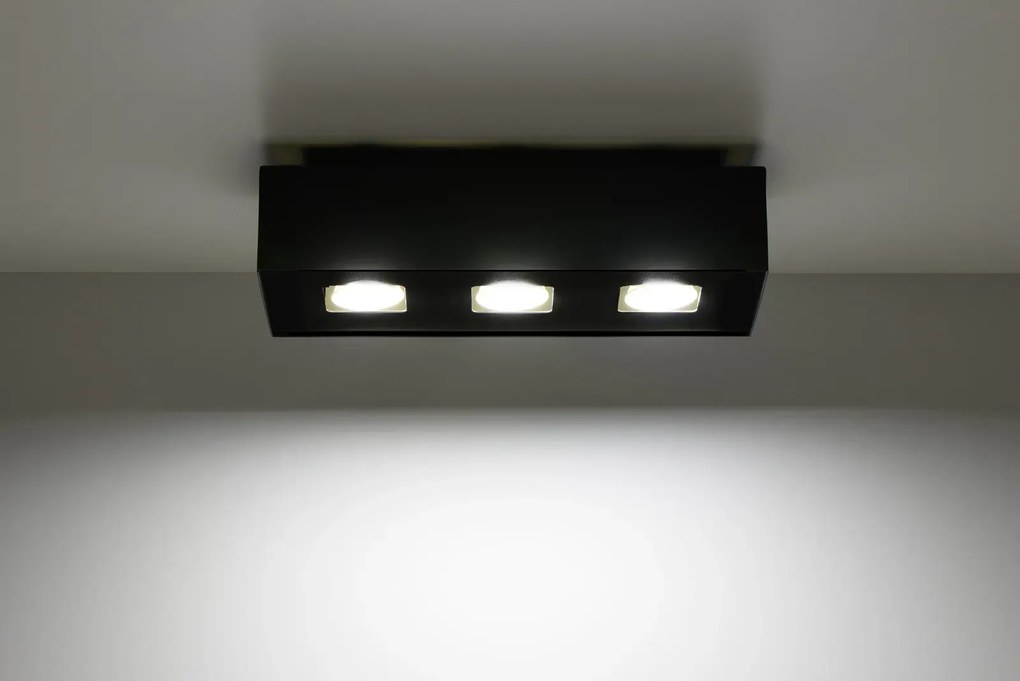 Plafon MONO 3 czarny SOLLUX  LIGHTING