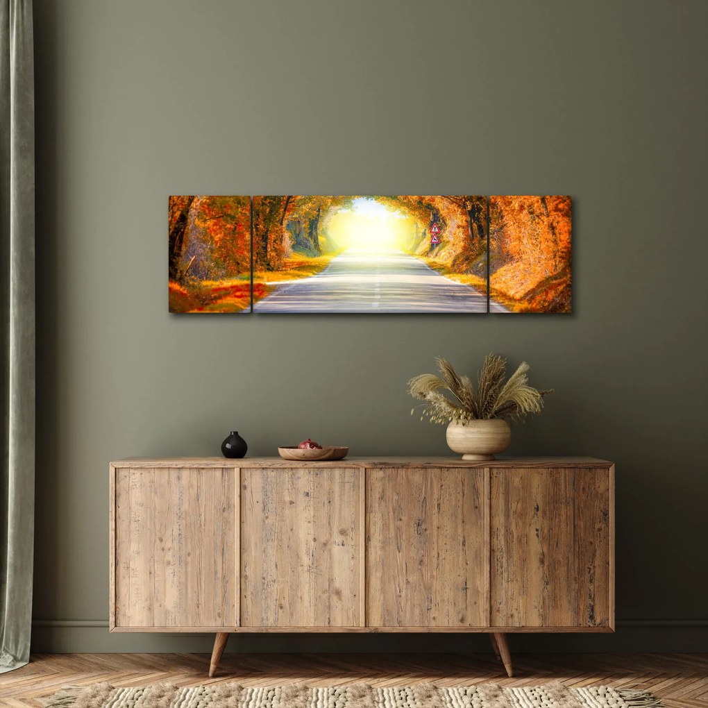 Obraz - Brama wykonana z koron drzew (170x50 cm)