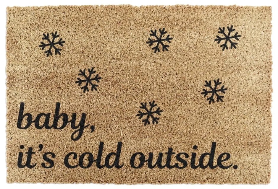 Wycieraczka ze świątecznym motywem z włókna kokosowego 40x60 cm Baby It's Cold Outside – Artsy Doormats