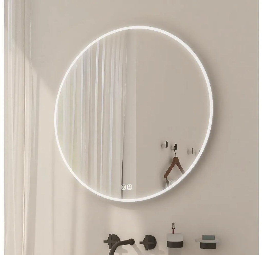 NIMCO ZP 26000RVX - LED lustro łazienkowe z podświetleniem 3000–6500 K, śr. 60 cm, IP44