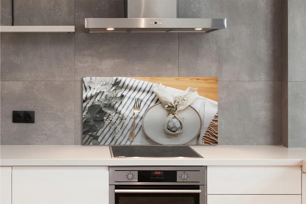 Panel nad Blat Kuchenny Wielkanocny Talerz Pełen Kwiatów