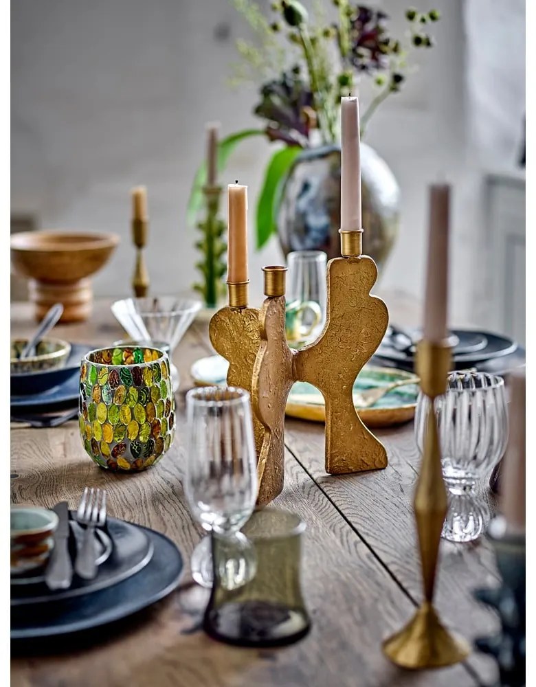 Szklany świecznik na świeczkę typu tealight Lorissa – Bloomingville