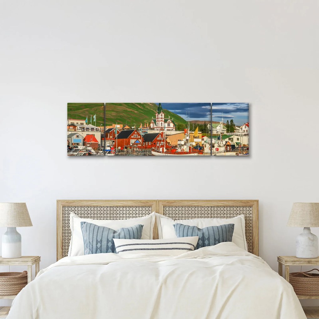 Obraz - Húsavík (170x50 cm)