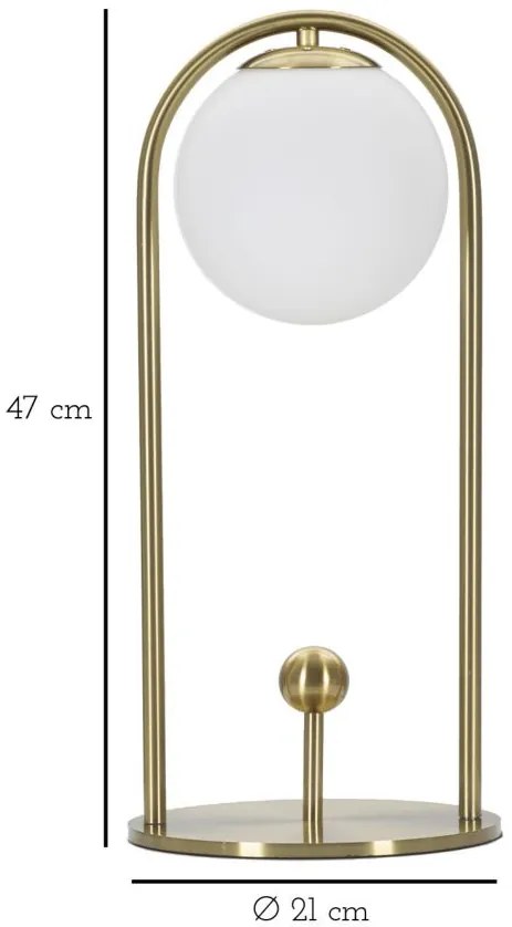 Lampa stołowa GLAMY ARC, 47 cm
