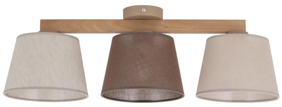 Brilagi - Przysufitowy żyrandol LATTE 3xE27/15W/230V sosna/mix