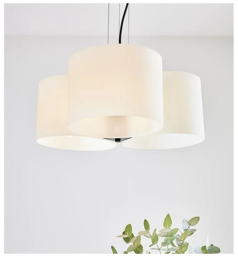 Biała lampa wisząca Markslöjd Oturo, ø 53 cm