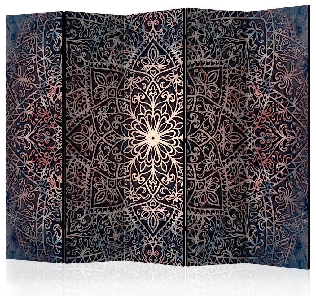 Parawan akustyczny Orient 225x172 cm 5-częściowy szary ARTGEIST B
