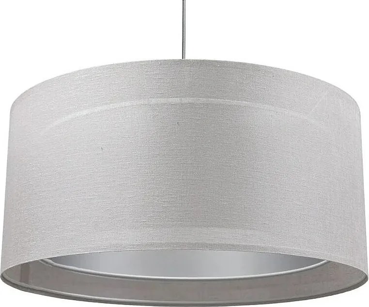 Lampa wisząca DUO LEN LIGHT 003-50 szara/srebrna