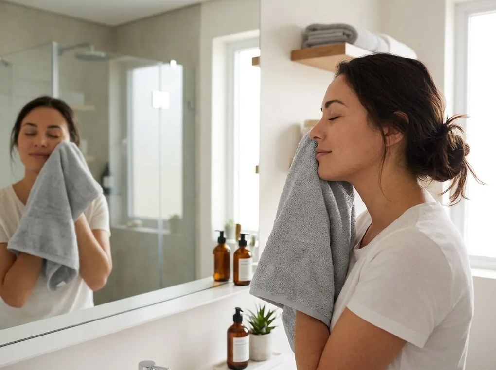 Ręcznik NORIELLE 50x90 cm jasnoszary, 100% bawełna