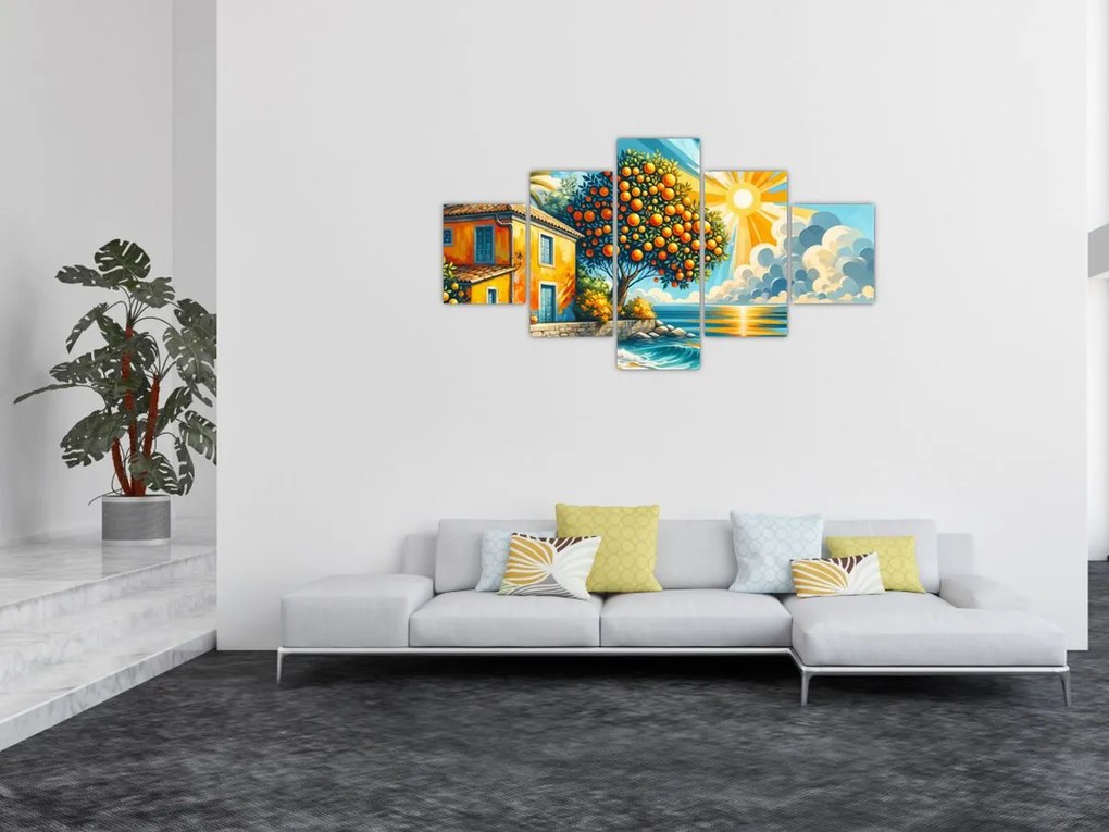 Obraz - Dom z pomarańczami I. (125x70 cm)