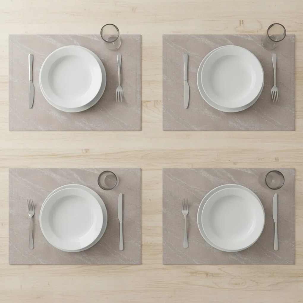 Podkładka pod Talerz Szara z Wzorem Mata na Stół 33x45 Dekoracyjna Stylowa
