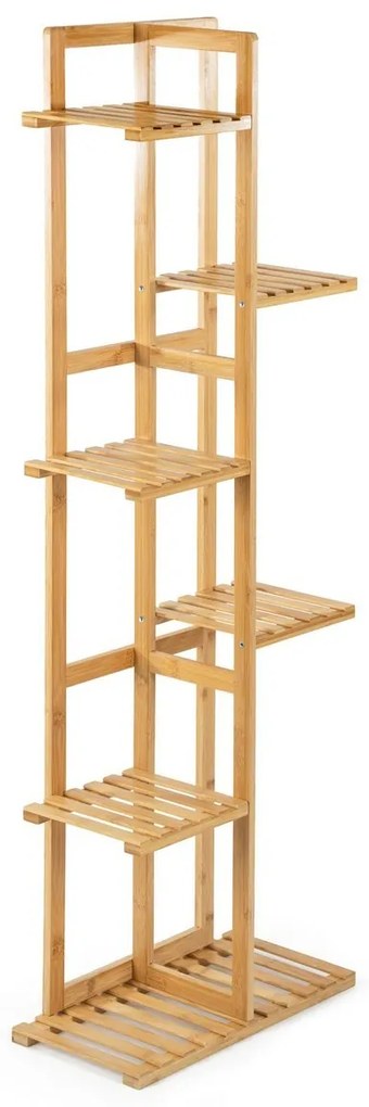 Stojak na rośliny G21 6 poziomów, bambusowy