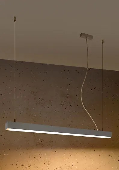 Srebrna lampa wisząca z modułem LED 4000 K - EX616-Herrick