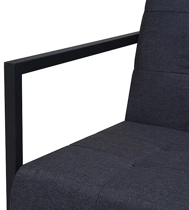 Zgrabna 2-osobowa sofa Mefir - ciemnoszara