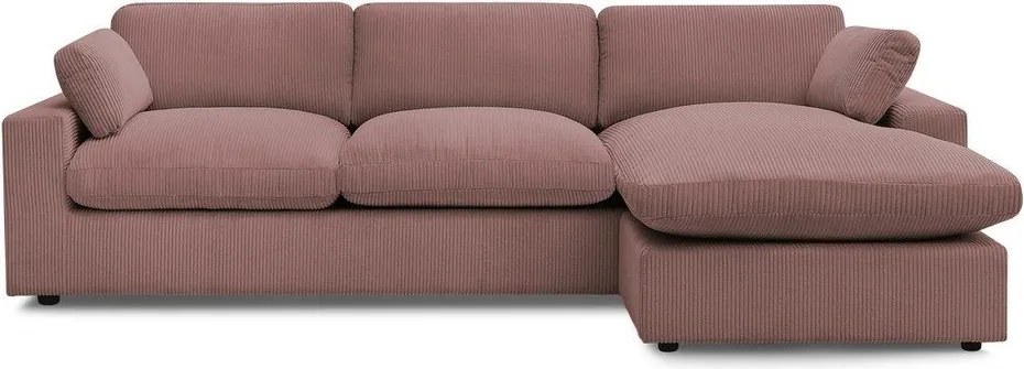 Różowy sztruksowy narożnik Belair – Bobochic Paris