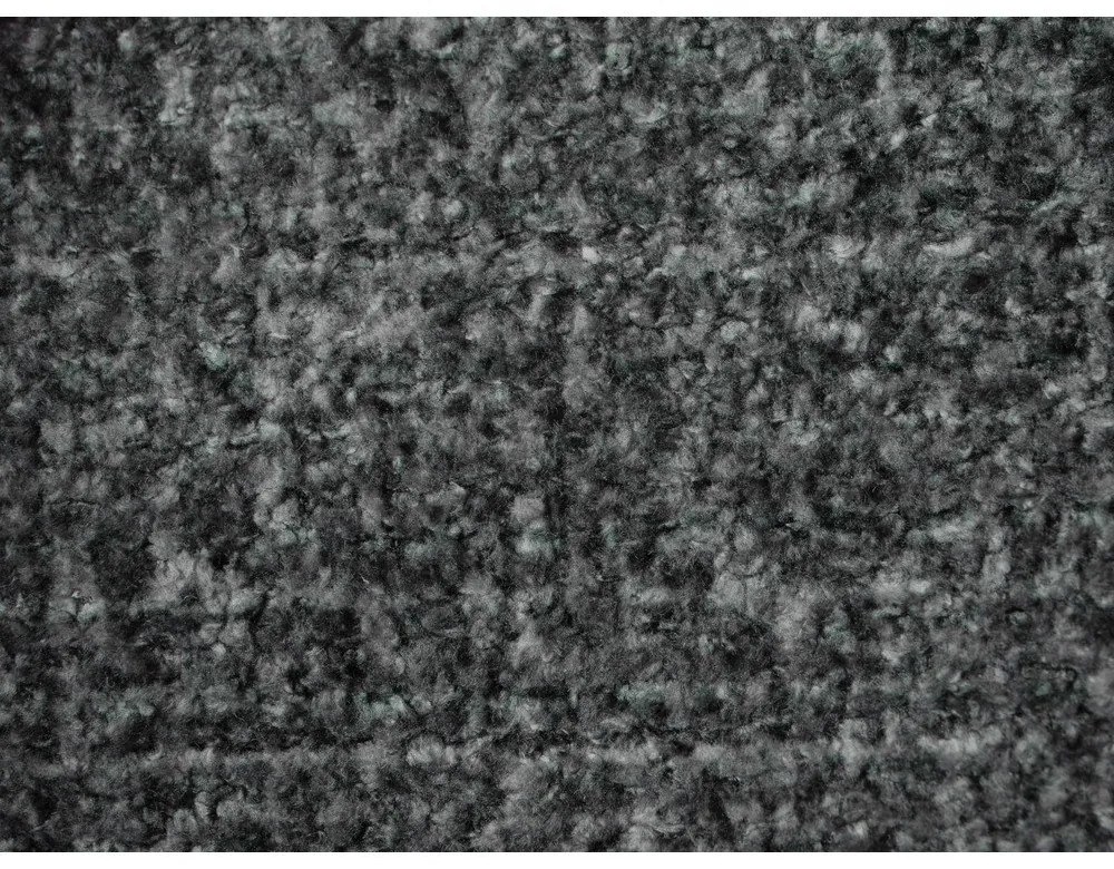 Ciemnoszare tapicerowane łóżko dwuosobowe ze stelażem 180x200 cm Makana – Makamii