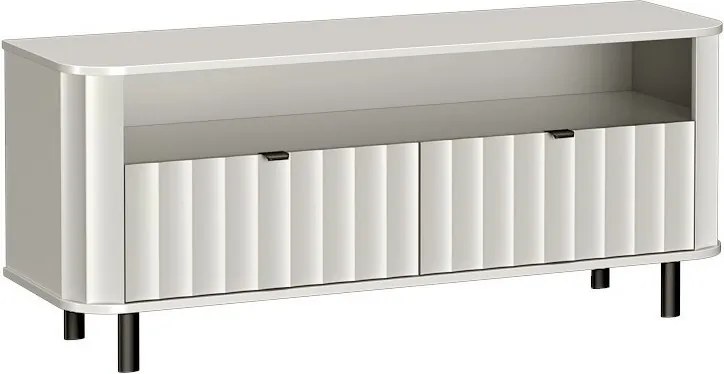 Szafka RTV stojąca MODERNO 137 cm do Salonu pod Telewizor - Biały