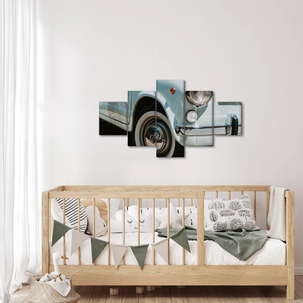Obraz - Fiat retro samochód (125x70 cm)