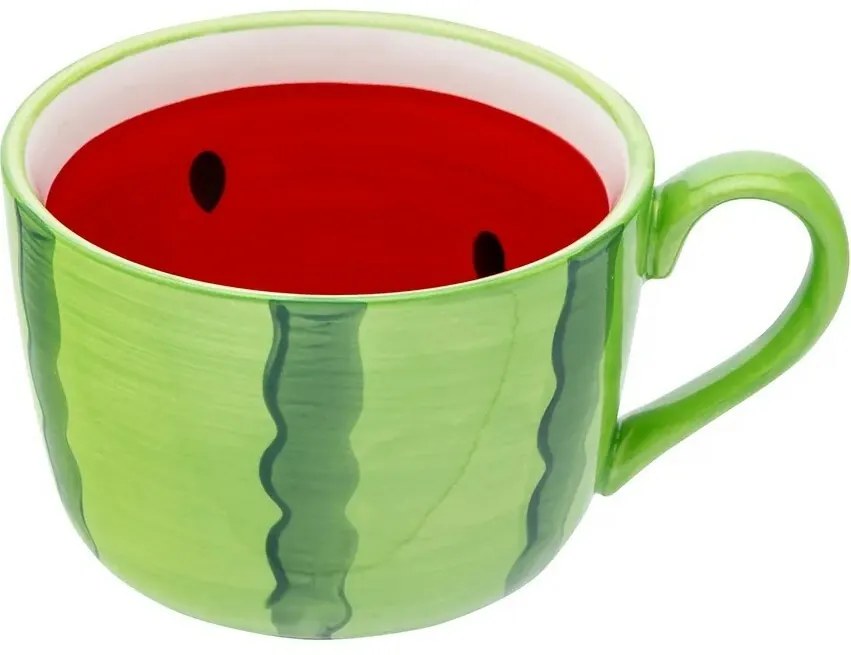 Altom Zestaw ceramicznych kubków jumbo Tropicanamelon 470 ml, 2 szt.