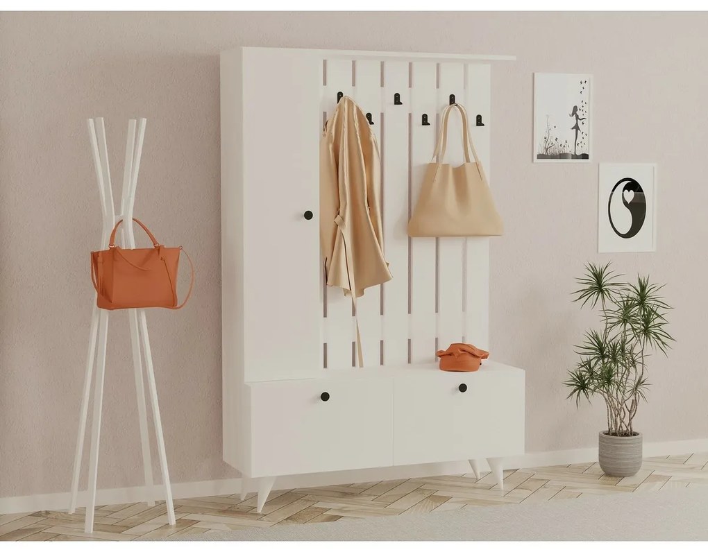 Zestaw do przedpokoju Lala White