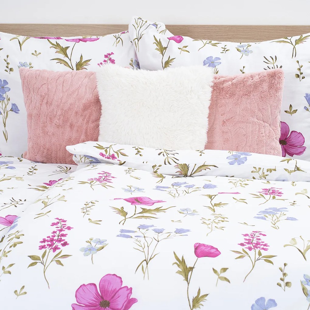 4Home Pościel muślinowa Wildflower Harmony, 140 x 220 cm, 70 x 90 cm