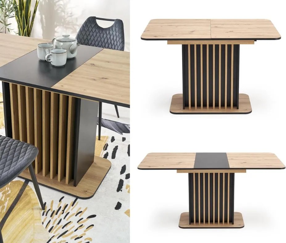 Rozkładany stół Wilson Halmar z lamelami na nodze