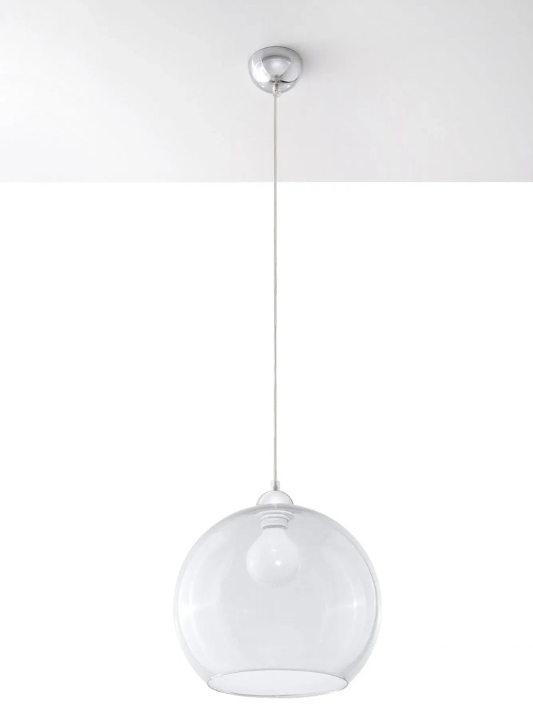 Loftowa lampa wisząca kula E830-Bals - transparentny