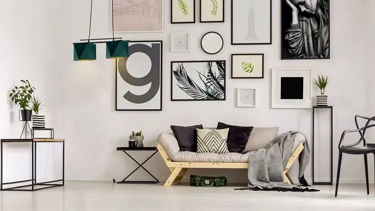 Lampa wisząca glamour z abażurami - L0-P82