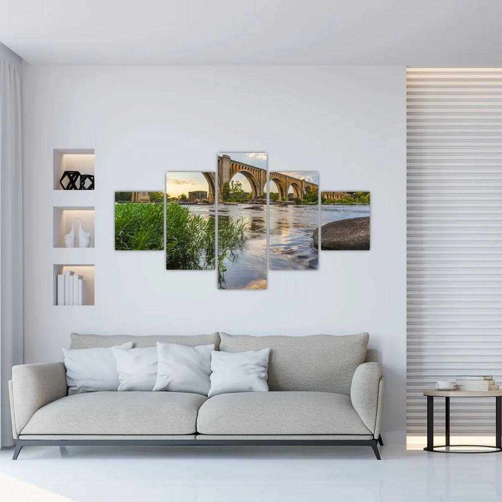 Obraz - Most kolejowy w Richmond (125x70 cm)