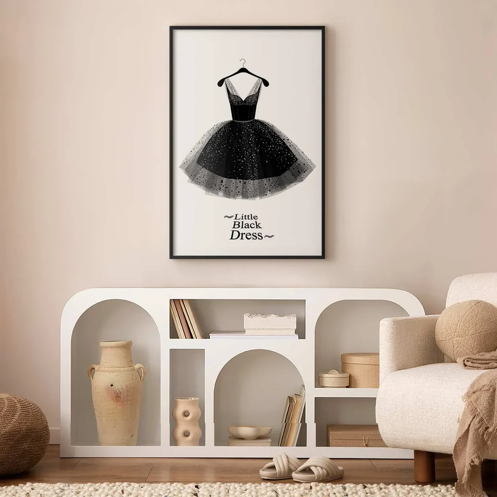 Plakat Mała sukienka 40x60 cm z ramą czarną bez marginesu ARTGEIST B