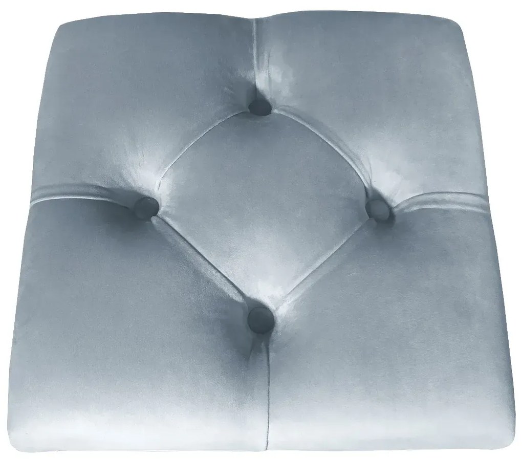 Pufa CHARLIE BL VELVET szara ATOS