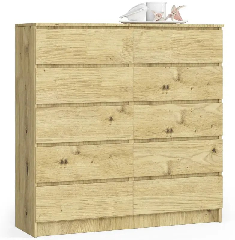Komoda z szufladami do salonu dąb artisan A4-K41
