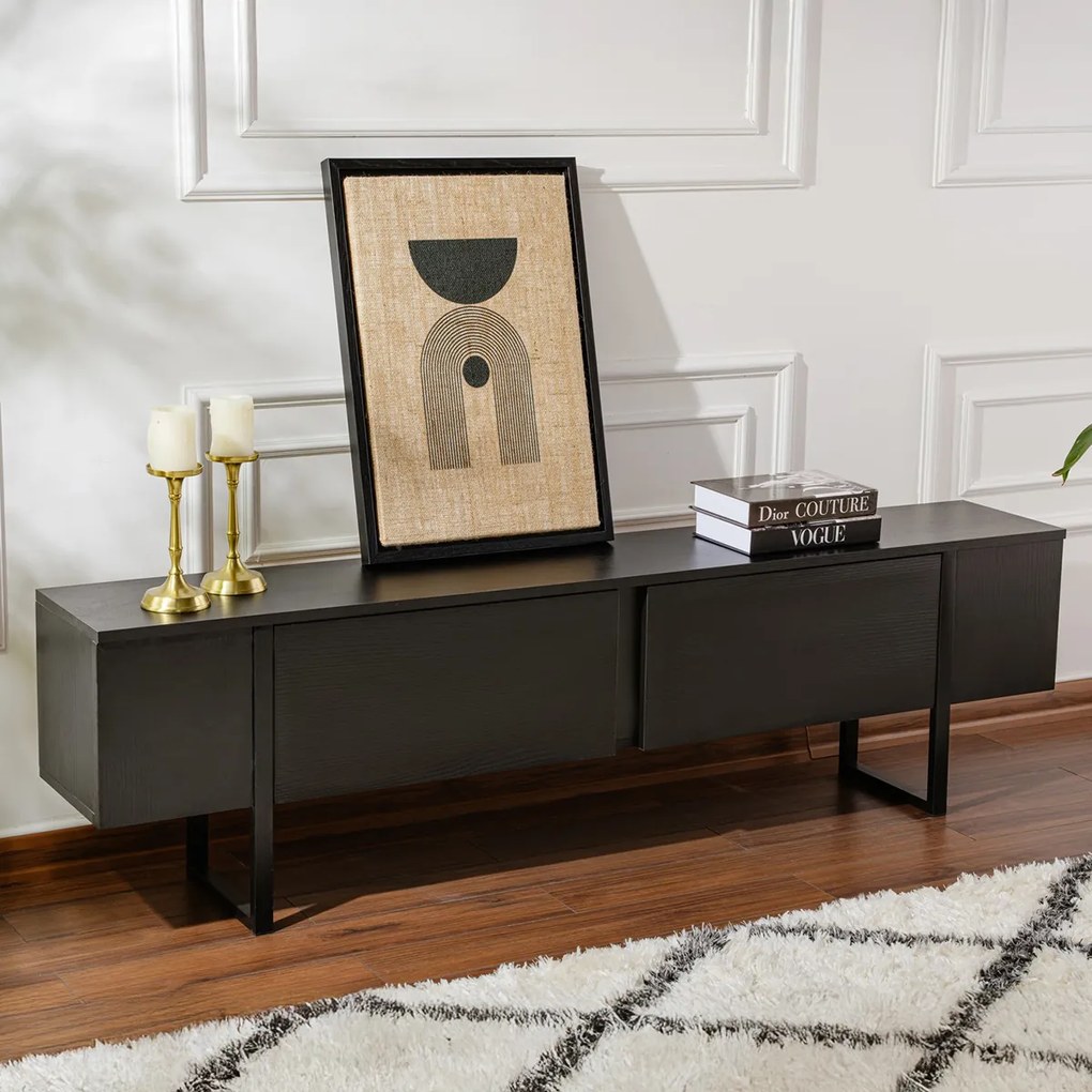 Stolik pod telewizor Serenity Wood Black