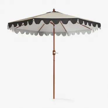 Parasol Ø260 Cm Z Tkaniny Aneli Kremowa Tapioca - Sklum