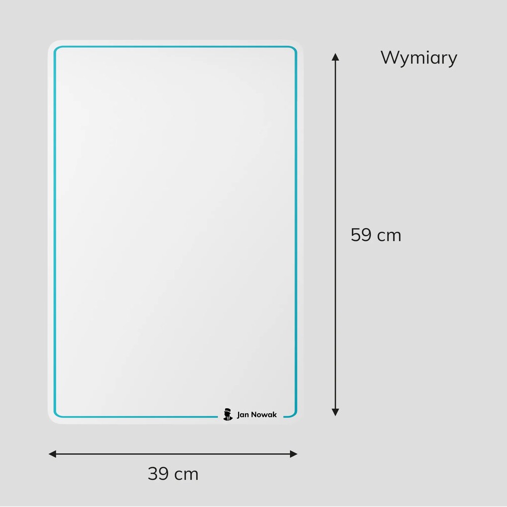 Flipchart magnetyczny mały, 390x590 mm, zestaw 2 szt: MAGNETO