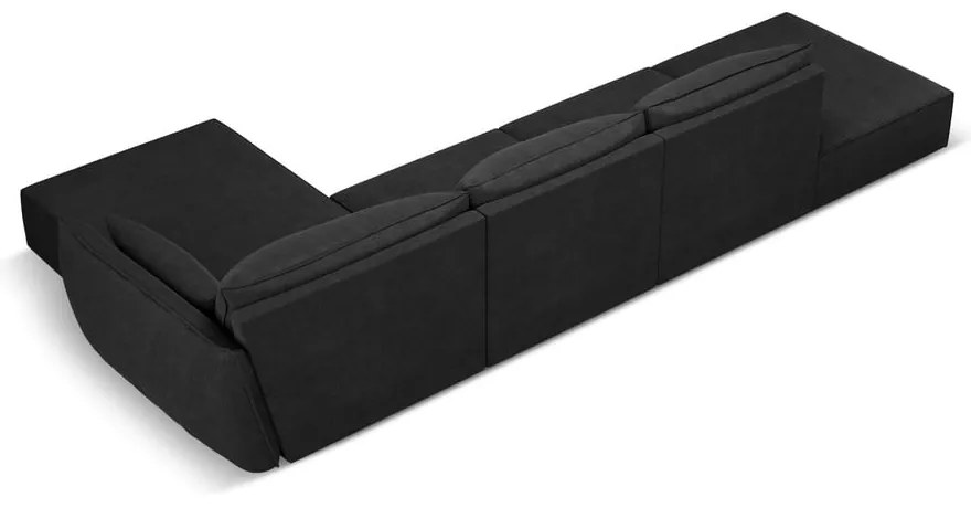 Ciemnoszary narożnik (prawostronny) Vanda – Mazzini Sofas