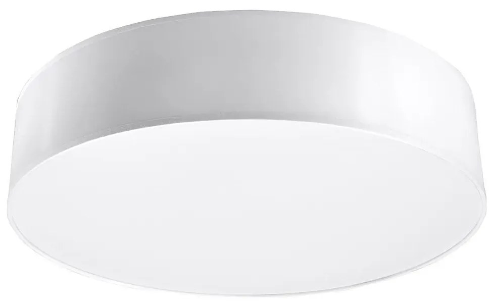 Okrągły minimalistyczny plafon E779-Vati - biały