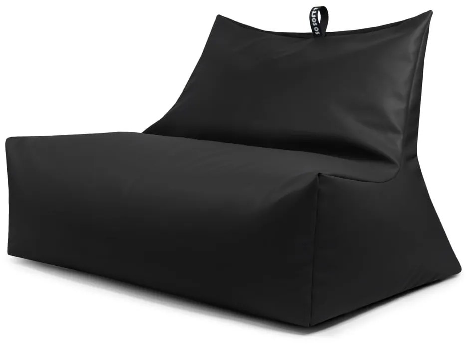 Czarny worek do siedzenia z imitacji skóry Icy Sofa – So Soft?