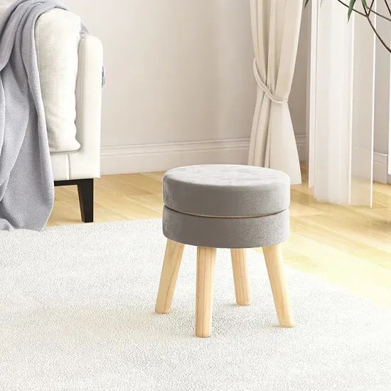 Okrągły ciemnoszary taboret P1-K09