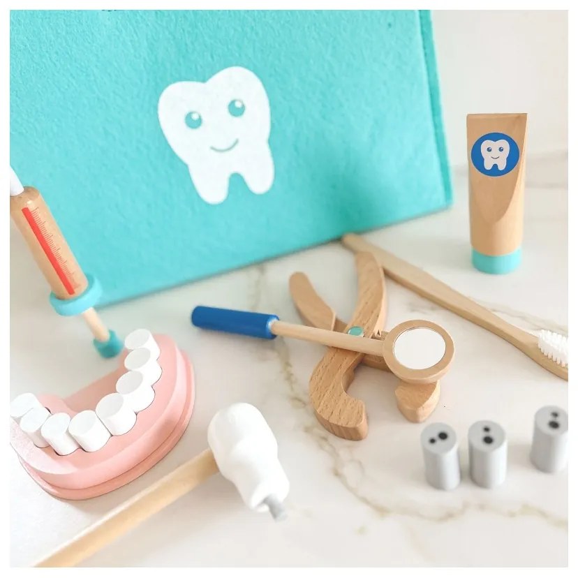 Tooky toy zestaw małego dentysty walizka lekarza 19 el. fsc