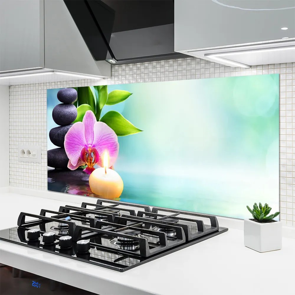 Szkło Ozdobne do Kuchni Orchidea nad Lustrem Wody