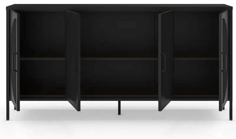 Czarna komoda 160x90 cm Tayra – Marckeric